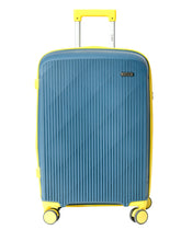 CAGE Winfield Cabin (55cm) Lime Sapphire Expandable Trolley Bag with TSA Lock, Dual wheels and Anti-theft Zipper - Small