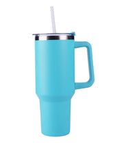 CAGE 40oz Tumbler Electric Blue with Handle, Double Wall Vacum Insulated Stainless Steel Water Bottle
